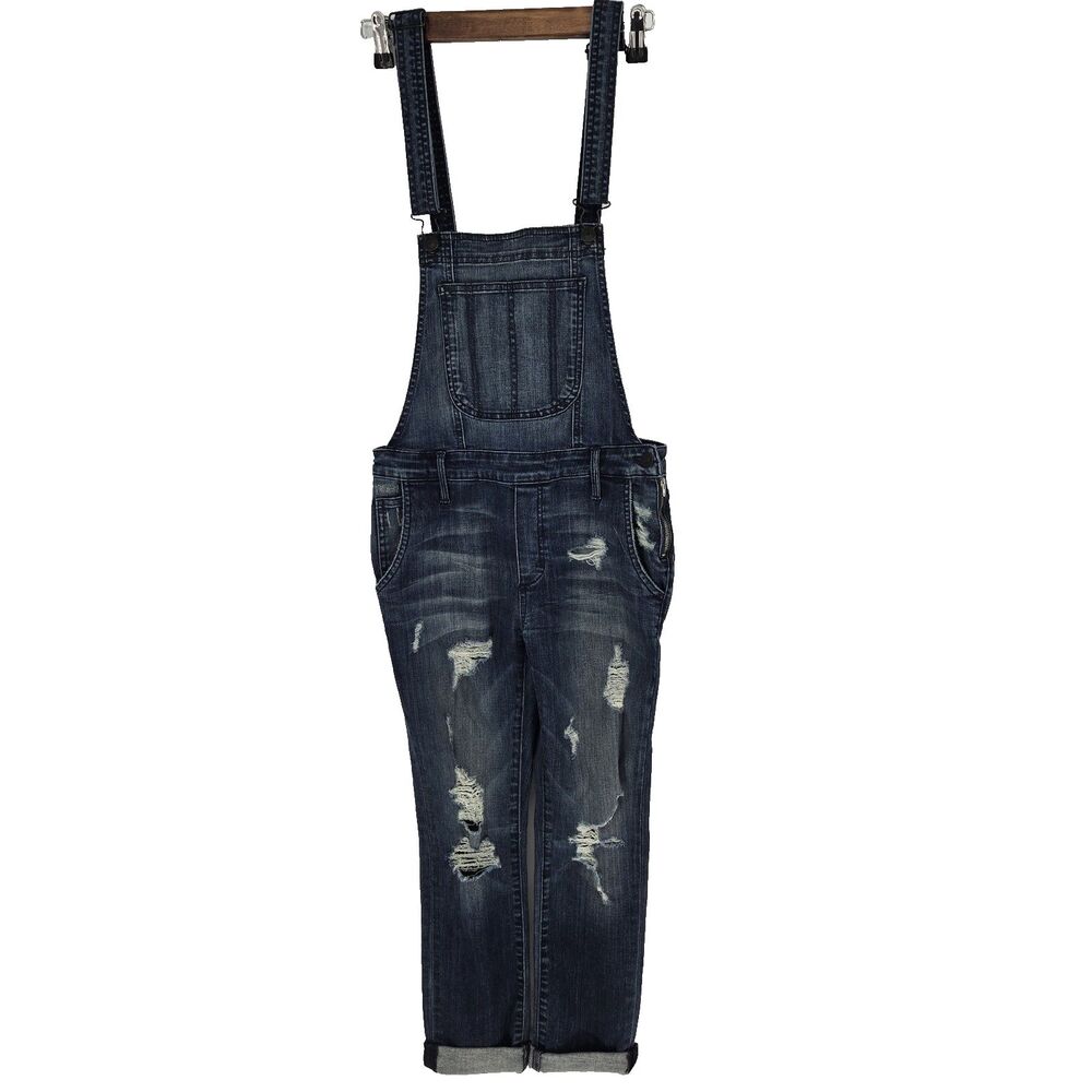 Black Orchid Distressed Denim Overalls 26